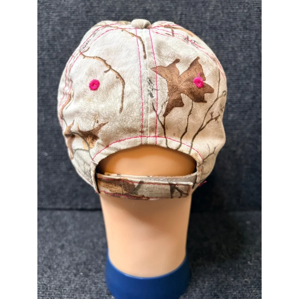 Realtree by Outdoor Cap Pink Camo Embroidered Adjustable Baseball Hat 3268